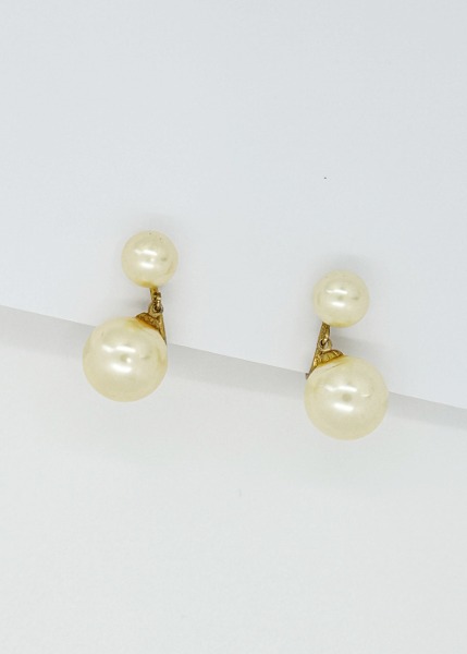 (us)60s marvella faux pearl earrings