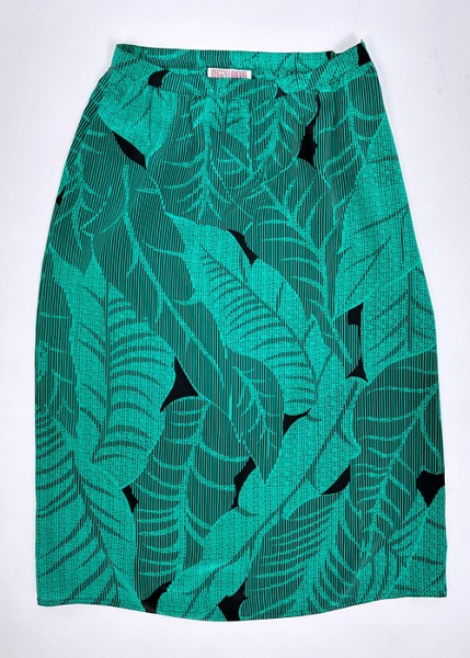 (us)80s maggy london silk skirt(34cm)