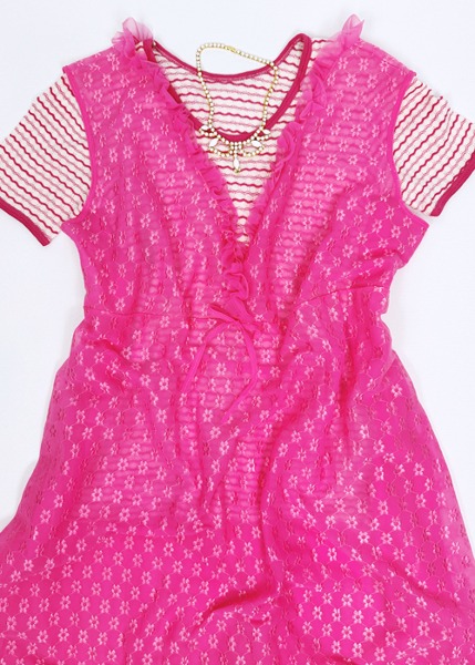 (eu)pink frill nightdress