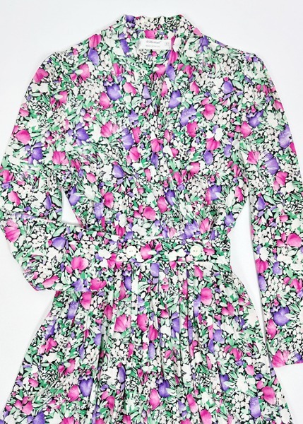 (uk)80s st michael floral dress
