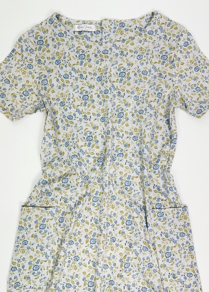 (japan)floral cotton jersey dress