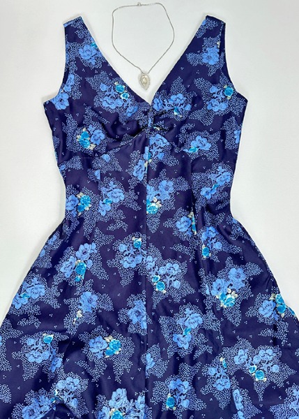 (eu)blue floral maxi dress