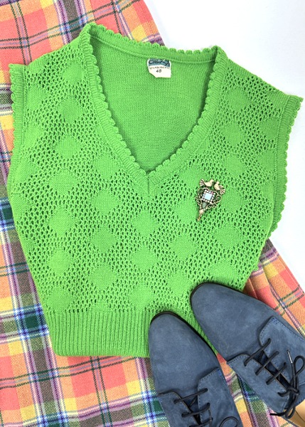 (eu)70s green knit